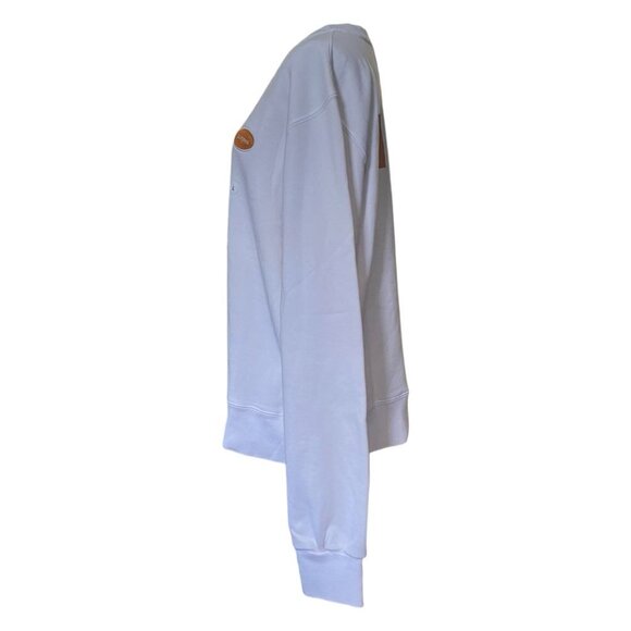 California Incline MALIBU CALI Crew Neck Sweatshirt Cream Size L Sample NWT - Picture 7 of 14